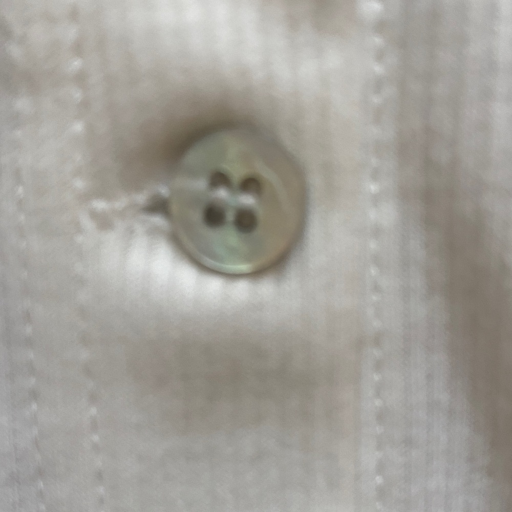 White Ruffled Button-Up Top - Picture 4 of 9